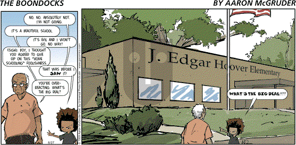 The Boondocks on Sunday March 30, 2014 Comic Strip