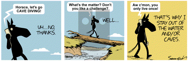 Dark Side of the Horse on Monday April 16, 2012 Comic Strip