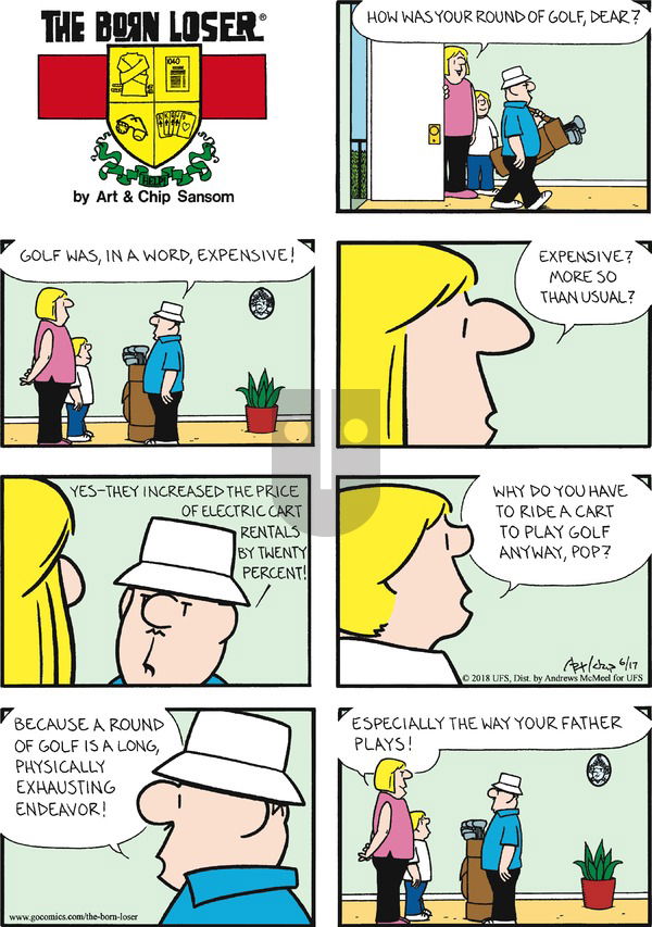The Born Loser on Sunday June 17, 2018 Comic Strip