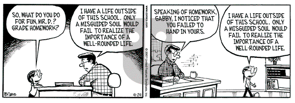 Grand Avenue on Tuesday April 24, 2007 Comic Strip