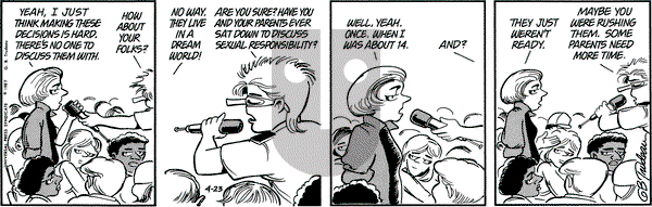 Doonesbury on Thursday April 23, 1987 Comic Strip