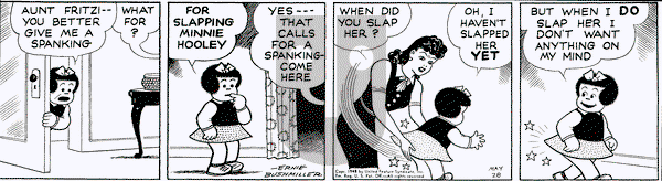 Nancy on Friday May 28, 1948 Comic Strip