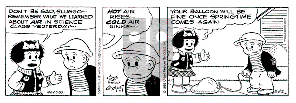 Nancy on Wednesday November 3, 1999 Comic Strip