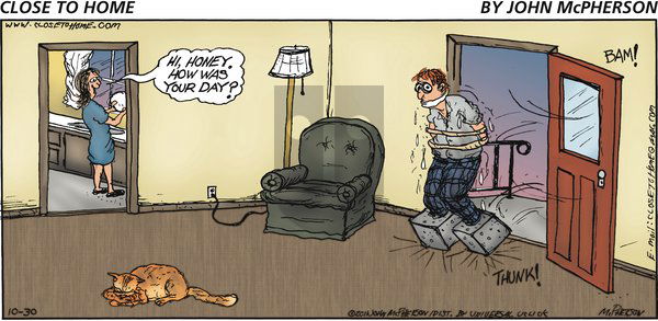 Close to Home - Sunday October 30, 2011 Comic Strip