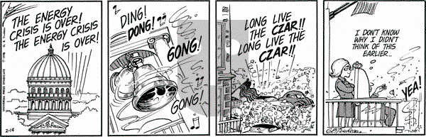 Doonesbury on Thursday February 14, 1974 Comic Strip