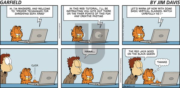 Garfield on Sunday February 24, 2019 Comic Strip