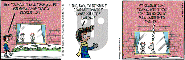 Grand Avenue on Saturday January 4, 2014 Comic Strip