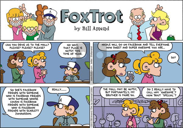 FoxTrot - Sunday November 25, 2012 Comic Strip