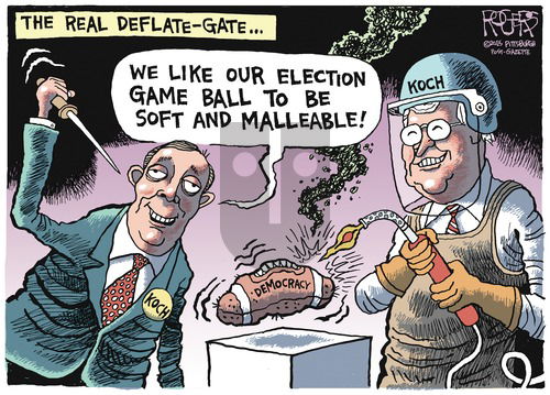 Rob Rogers on Sunday February 1, 2015 Comic Strip
