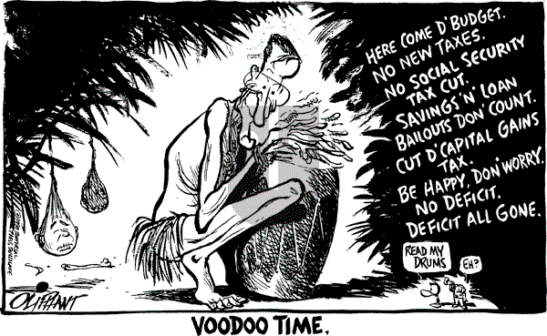 Pat Oliphant - Monday January 29, 1990 Comic Strip