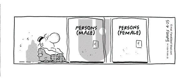 Frank and Ernest on Tuesday April 25, 1995 Comic Strip