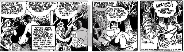 Alley Oop on Monday January 17, 1949 Comic Strip