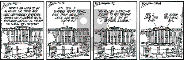 Doonesbury on Saturday March 2, 1974 Comic Strip