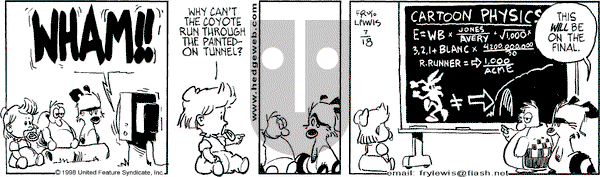 Over the Hedge on Monday August 3, 1998 Comic Strip