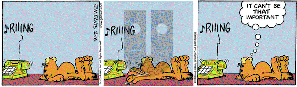 Garfield on Monday February 16, 2009 Comic Strip