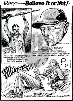 Ripley's Believe It or Not on Tuesday May 2, 2006 Comic Strip