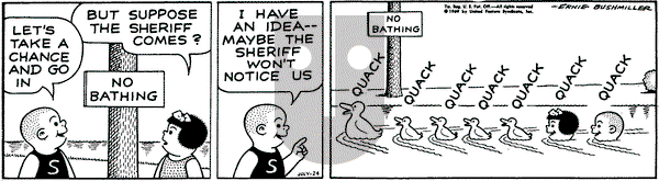 Nancy on Thursday July 24, 1969 Comic Strip
