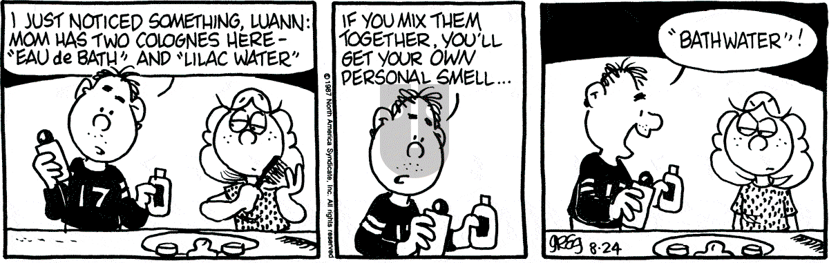 Luann - Monday August 24, 1987 Comic Strip