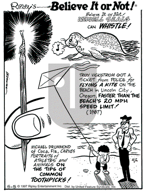 Ripley's Believe It or Not on Monday May 5, 1997 Comic Strip