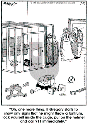 Close to Home on Thursday September 19, 1996 Comic Strip