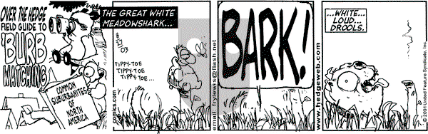 Over the Hedge on Wednesday August 27, 2003 Comic Strip