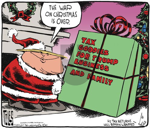 Tom Toles on Sunday December 17, 2017 Comic Strip