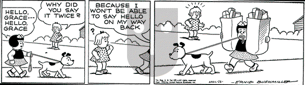 Nancy on Sunday June 14, 1992 Comic Strip
