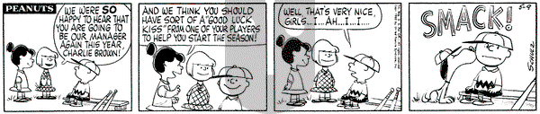 Peanuts on Monday May 9, 1960 Comic Strip