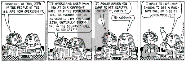 Cathy Classics on Saturday January 10, 1998 Comic Strip