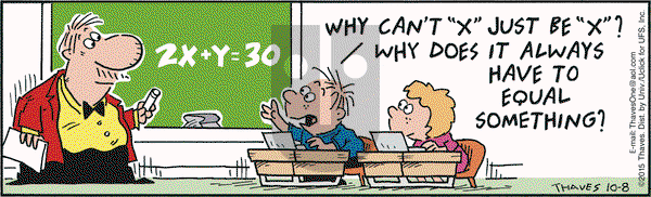 Frank and Ernest on Thursday October 8, 2015 Comic Strip