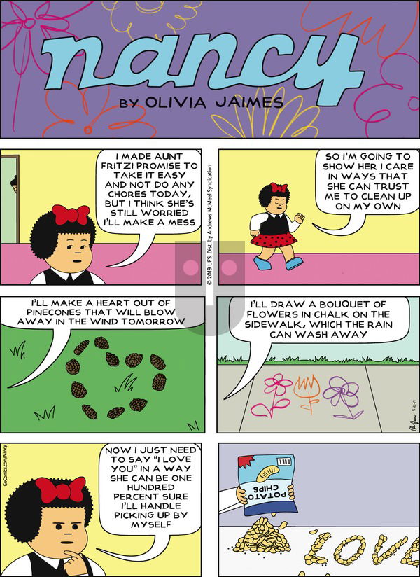 Nancy on Sunday May 12, 2019 Comic Strip