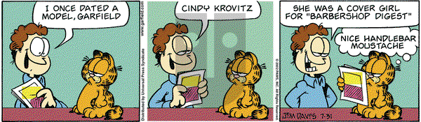 Garfield on Wednesday July 31, 2002 Comic Strip