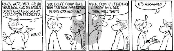 Arlo and Janis on Saturday January 15, 2000 Comic Strip