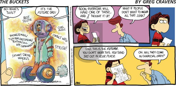 The Buckets on Sunday February 14, 2016 Comic Strip