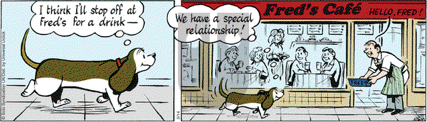 Fred Basset on Monday March 14, 2016 Comic Strip