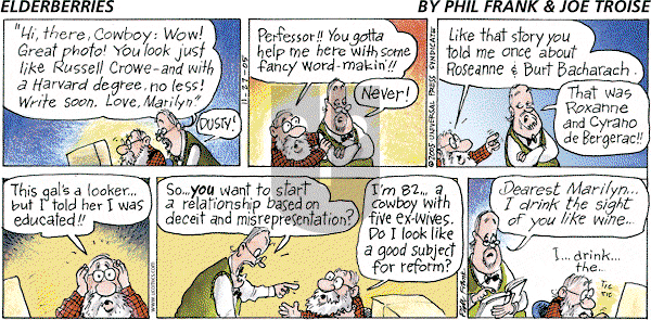 The Elderberries on Sunday November 27, 2005 Comic Strip