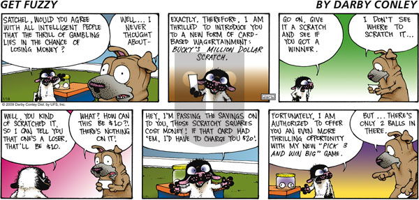 Get Fuzzy on Sunday January 18, 2009 Comic Strip