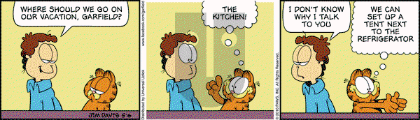 Garfield on Friday May 6, 2016 Comic Strip
