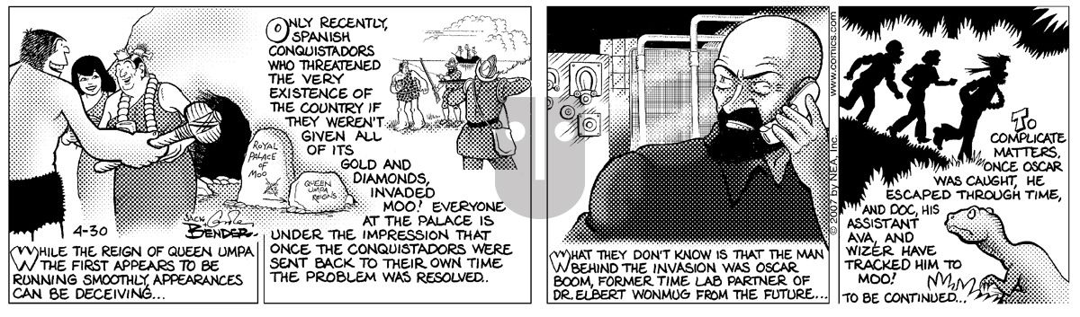 Alley Oop - Monday April 30, 2007 Comic Strip