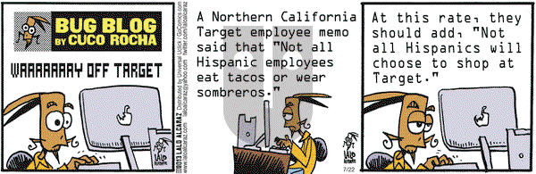 La Cucaracha on Monday July 22, 2013 Comic Strip