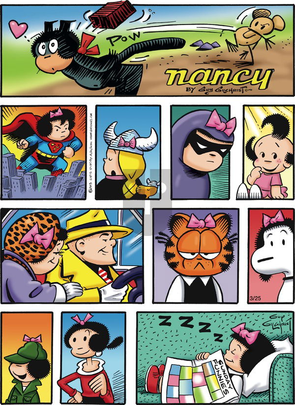 Nancy on Sunday March 25, 2018 Comic Strip