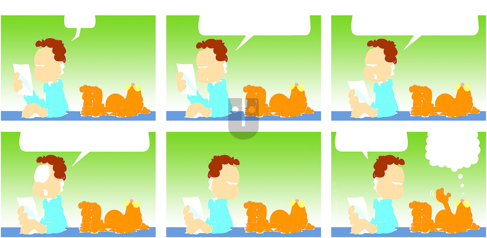 Garfield on Sunday May 18, 2014 Comic Strip