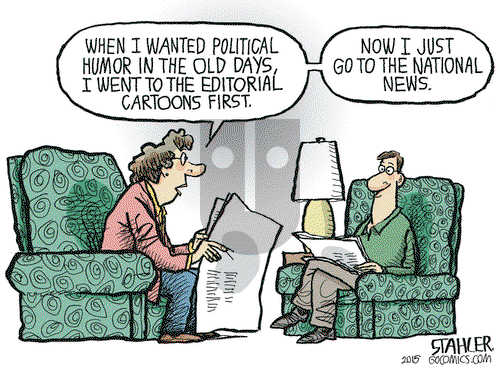 Jeff Stahler on Wednesday November 11, 2015 Comic Strip