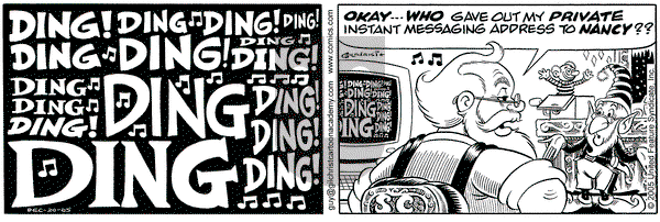 Nancy on Tuesday December 20, 2005 Comic Strip