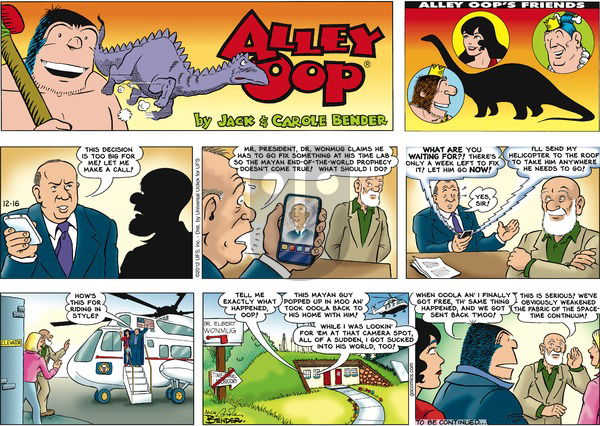 Alley Oop on Sunday December 16, 2012 Comic Strip