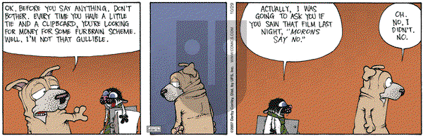 Get Fuzzy on Monday October 29, 2007 Comic Strip