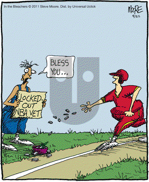 In the Bleachers on Thursday September 22, 2011 Comic Strip