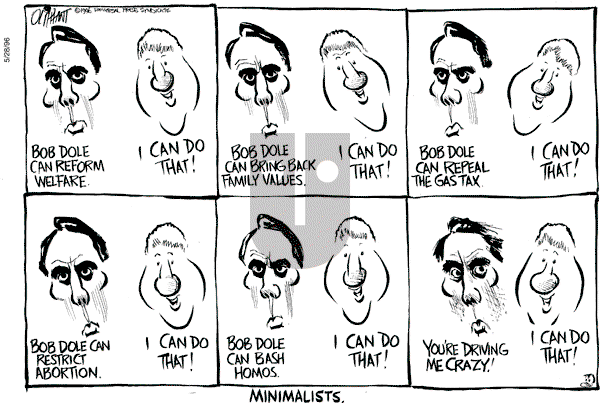 Pat Oliphant - Tuesday May 28, 1996 Comic Strip