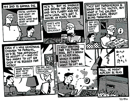Ted Rall on Friday April 2, 1999 Comic Strip