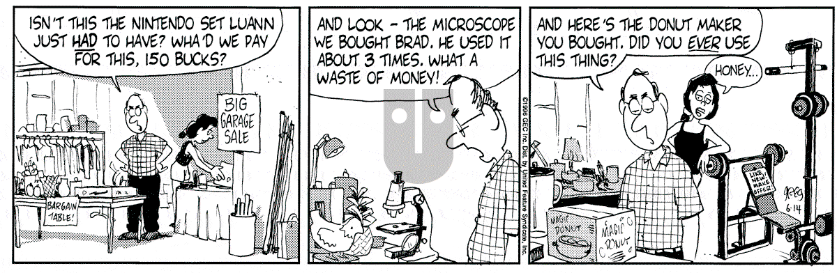 Luann - Friday June 14, 1996 Comic Strip